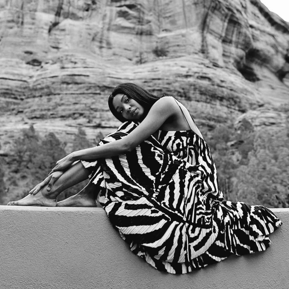 H&M Studio pleated dress